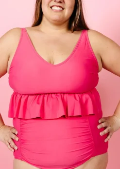Kortni Jeane Pink Raspberry | V-Neck Top PinkRaspberry Discount