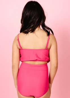 Kortni Jeane Pink Raspberry | Youth Oversized Ruffle Top PinkRaspberry Hot