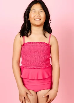 Kortni Jeane Pink Raspberry | Youth Peplum Bottoms PinkRaspberry Hot