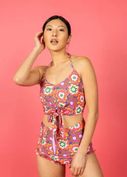 Kortni Jeane Psychedelic Flower | Tied-Up Top PsychedelicFlower Outlet