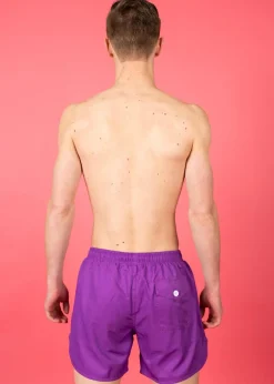 Kortni Jeane | Mens Retro Shorties Purple Fashion