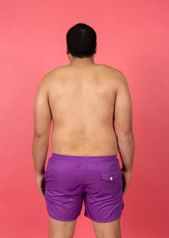 Kortni Jeane | Mens Retro Shorties Purple Fashion