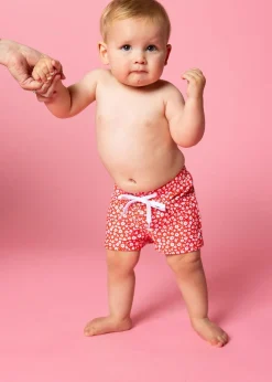 Kortni Jeane Red Ditsy Floral | Baby Euro Shorts RedDitsyFloral New