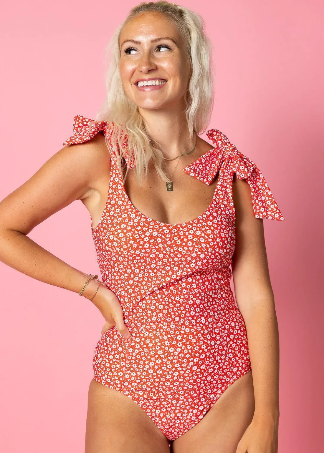 Kortni Jeane Red Ditsy Floral | Up High Bottoms RedDitsyFloral Fashion