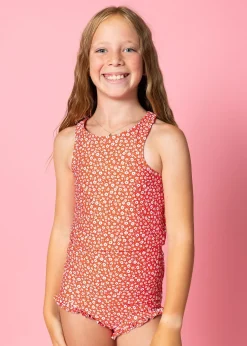 Kortni Jeane Red Ditsy Floral | Youth Racer Back Top RedDitsyFloral Best