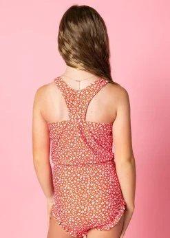 Kortni Jeane Red Ditsy Floral | Youth Racer Back Top RedDitsyFloral Best