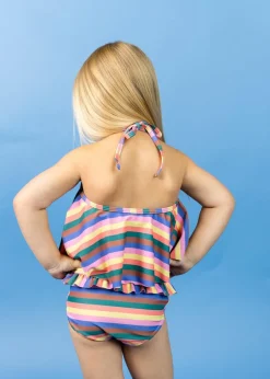 Kortni Jeane Retro Stripe | Mini Mid-Ruffle Bottoms RetroStripe Online