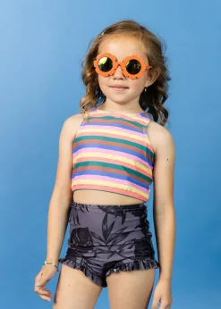 Kortni Jeane Retro Stripe | Mini Racer Back Top RetroStripe Discount