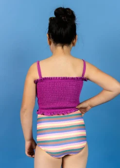 Kortni Jeane Retro Stripe | Youth Down in Front Ruffle Bottoms RetroStripe New