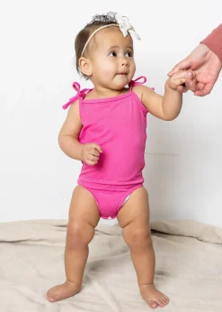 Kortni Jeane Ribbed Azalea Pink | Baby Simply One-Piece RibbedAzaleaPink Outlet