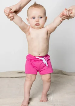 Kortni Jeane Ribbed Azalea Pink | Baby Euro Shorts RibbedAzaleaPink Discount
