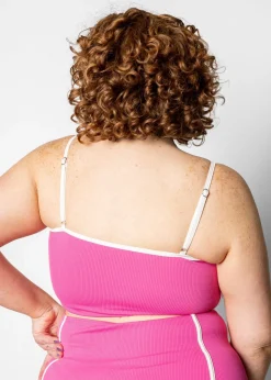 Kortni Jeane Ribbed Azalea Pink | Lined Up Top RibbedAzaleaPink Sale