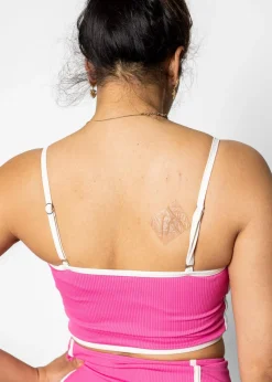 Kortni Jeane Ribbed Azalea Pink | Lined Up Top RibbedAzaleaPink Sale