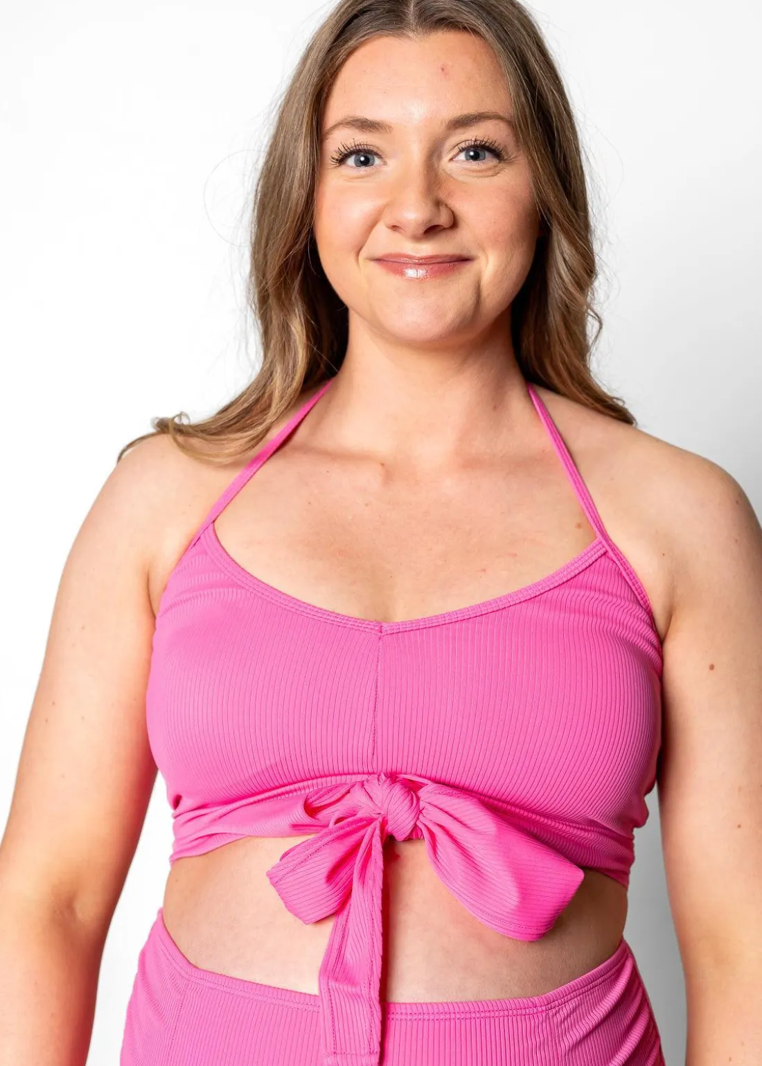 Kortni Jeane Ribbed Azalea Pink | Maternity Bottoms RibbedAzaleaPink Discount