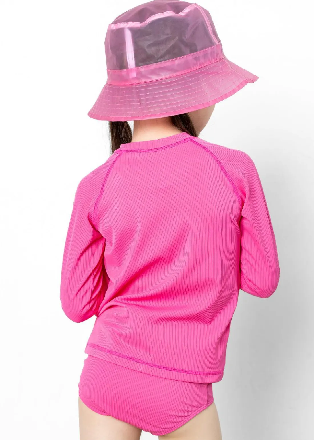 Kortni Jeane Ribbed Azalea Pink | Mini Rashguard Top (Unisex) RibbedAzaleaPink Online