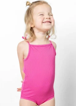 Kortni Jeane Ribbed Azalea Pink | Mini Simply One-Piece RibbedAzaleaPink Hot
