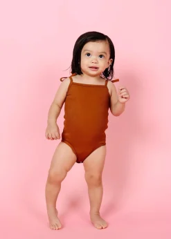 Kortni Jeane Ribbed Caramel | Baby Simply One-Piece RibbedCaramel Clearance