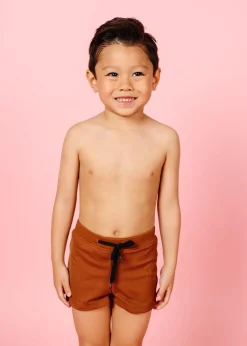 Kortni Jeane Ribbed Caramel | Mini Euro Shorts RibbedCaramel Outlet