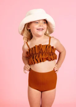 Kortni Jeane Ribbed Caramel | Mini High-Waisted Bottoms RibbedCaramel New