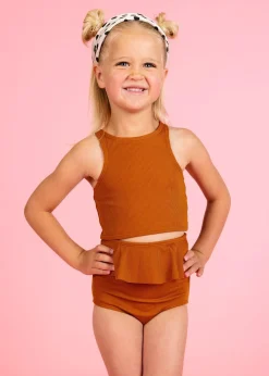Kortni Jeane Ribbed Caramel | Mini Racer Back Top RibbedCaramel Fashion