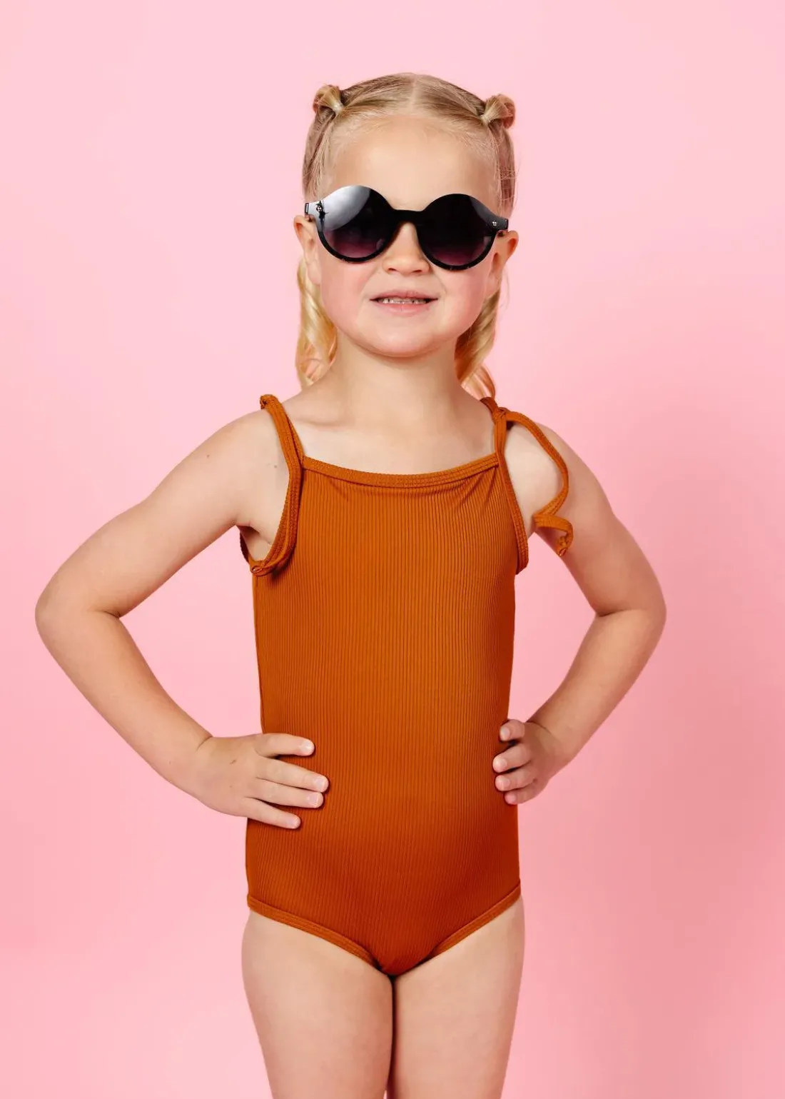 Kortni Jeane Ribbed Caramel | Mini Simply One-Piece RibbedCaramel Hot