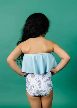Kortni Jeane Ribbed Dusty Light Blue | Mini Swing Top RibbedDustyLightBlue New