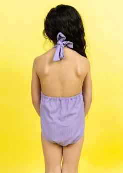 Kortni Jeane Ribbed Dusty Purple | Mini Romper One-Piece RibbedDustyPurple Fashion