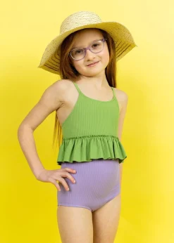 Kortni Jeane Ribbed Dusty Purple | Mini High-Waisted Bottoms RibbedDustyPurple Hot
