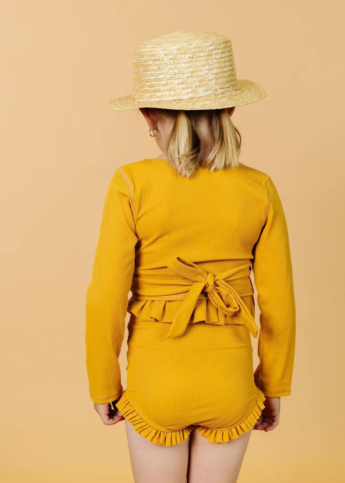 Kortni Jeane Ribbed Golden | Mini All Ruffled Up Bottoms RibbedGolden Best