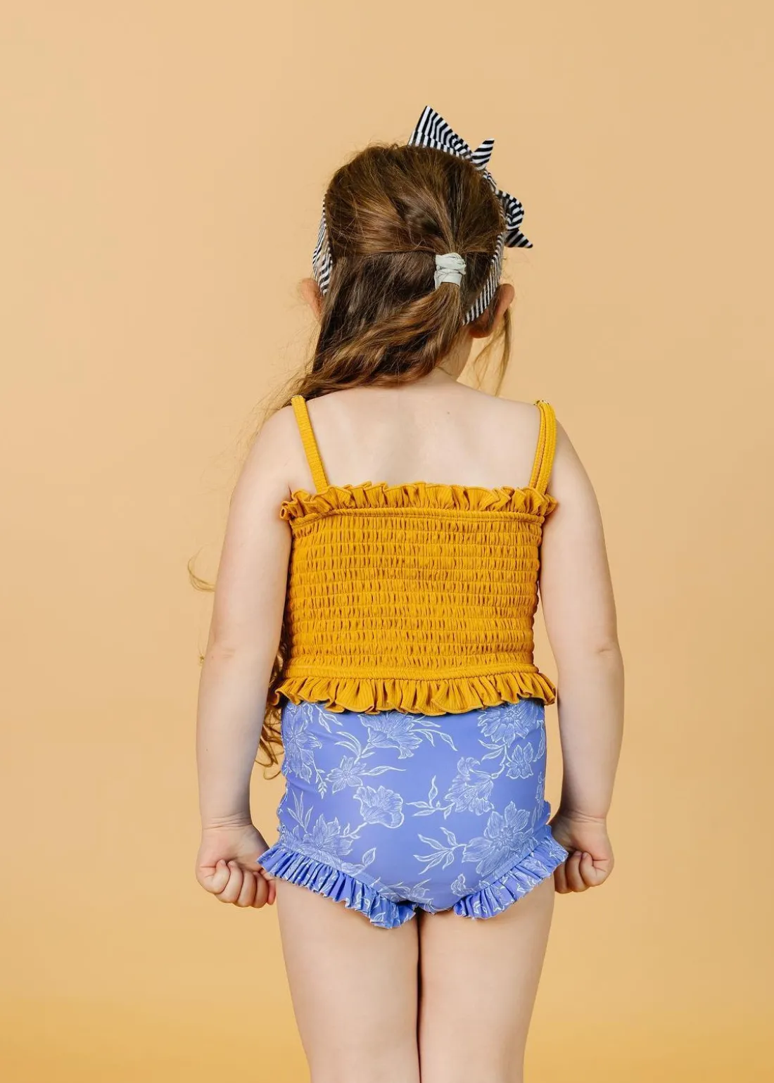 Kortni Jeane Ribbed Golden | Mini Bandeau Top RibbedGolden Hot