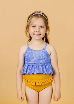 Kortni Jeane Ribbed Golden | Mini Mid-Ruffle Bottoms RibbedGolden Clearance