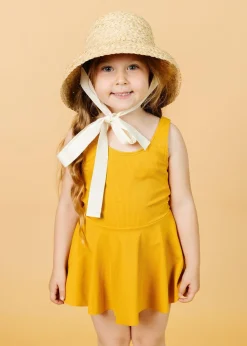 Kortni Jeane Ribbed Golden | Mini Skirted One-Piece RibbedGolden Online