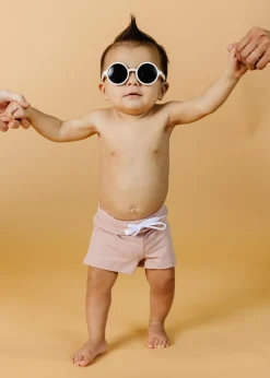 Kortni Jeane Ribbed Light Mauve | Baby Euro Shorts RibbedLightMauve Hot
