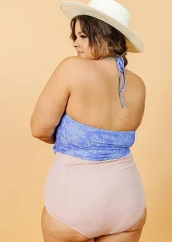 Kortni Jeane Ribbed Light Mauve | Extended High-Waisted Bottoms RibbedLightMauve Clearance