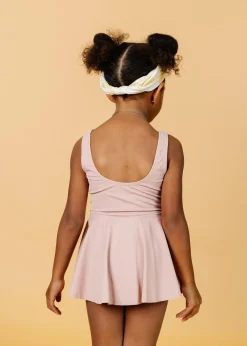 Kortni Jeane Ribbed Light Mauve | Mini Skirted One-Piece RibbedLightMauve Discount