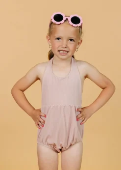 Kortni Jeane Ribbed Light Mauve | Mini Romper One-Piece RibbedLightMauve Sale