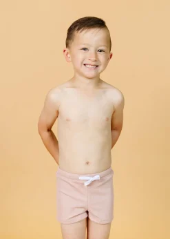 Kortni Jeane Ribbed Light Mauve | Mini Euro Shorts RibbedLightMauve New