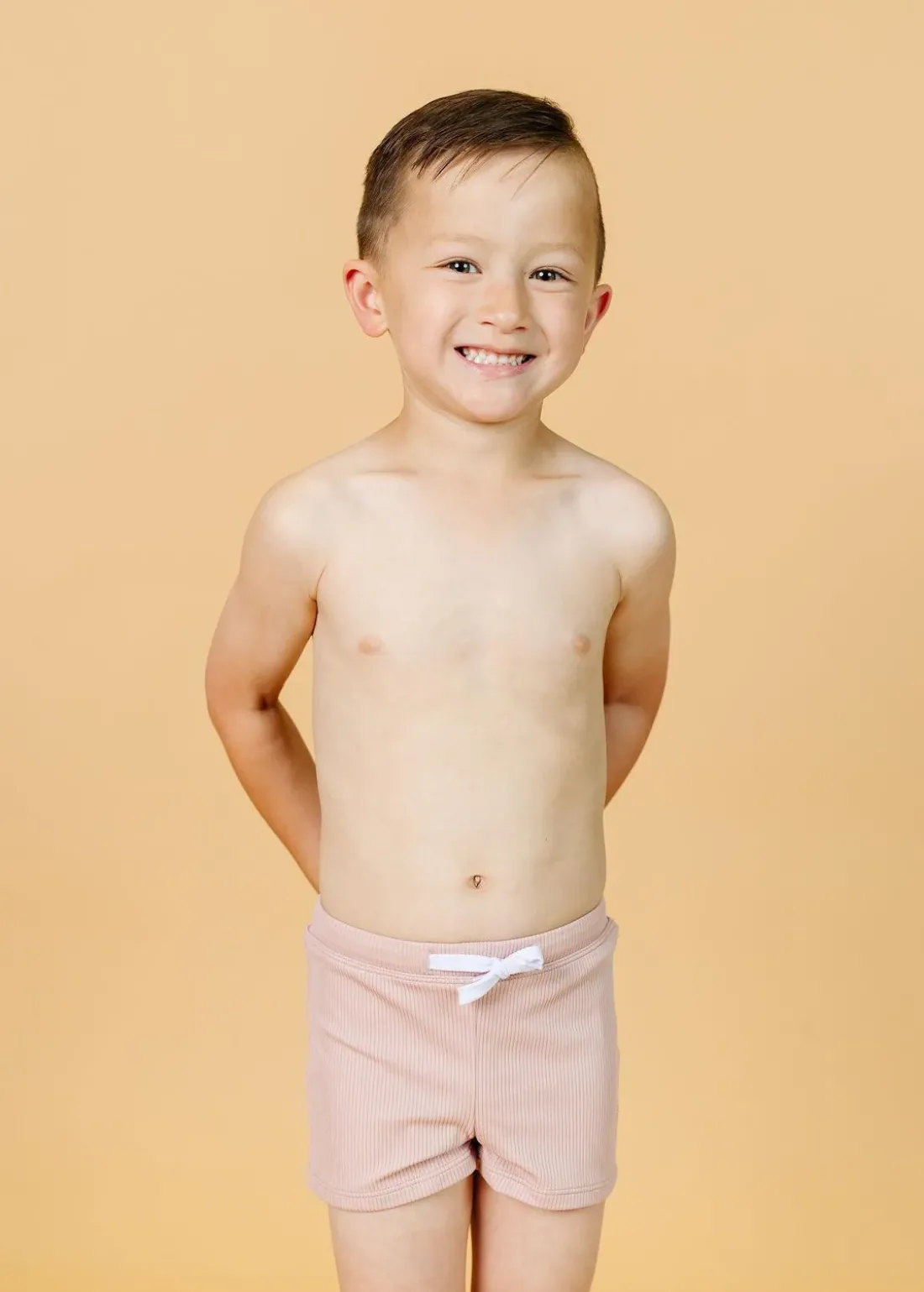 Kortni Jeane Ribbed Light Mauve | Mini Euro Shorts RibbedLightMauve New
