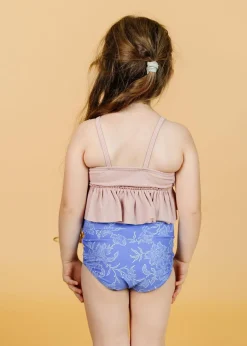 Kortni Jeane Ribbed Light Mauve | Mini Peplum Top RibbedLightMauve Online