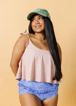 Kortni Jeane Ribbed Light Mauve | Swing Top RibbedLightMauve Best