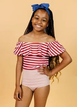 Kortni Jeane Ribbed Light Mauve | Youth High-Waisted Bottoms RibbedLightMauve Online