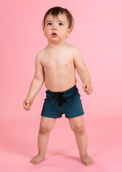 Kortni Jeane Ribbed Midnight Teal | Baby Euro Shorts RibbedMidnightTeal Online