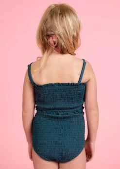 Kortni Jeane Ribbed Midnight Teal | Mini Bandeau Top RibbedMidnightTeal Discount