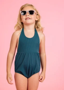 Kortni Jeane Ribbed Midnight Teal | Mini Romper One-Piece RibbedMidnightTeal Outlet