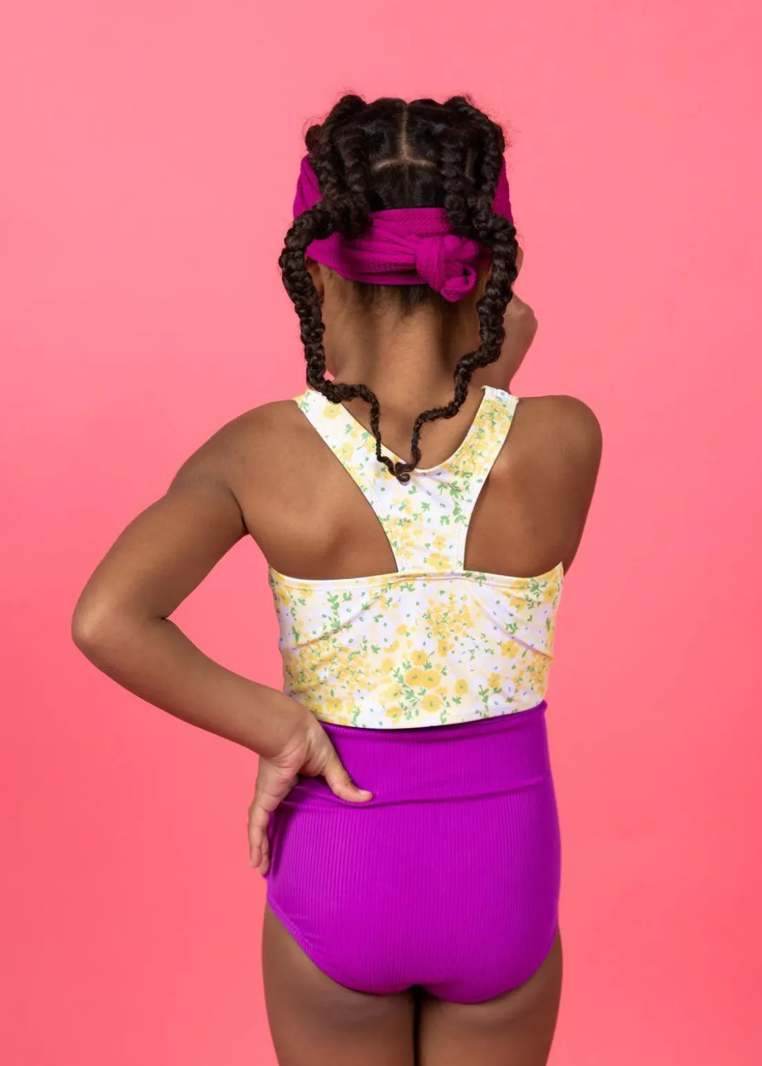 Kortni Jeane Ribbed Purple | Mini Down in Front Ruffle Bottoms RibbedPurple Online