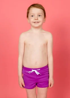 Kortni Jeane Ribbed Purple | Mini Euro Shorts RibbedPurple Outlet