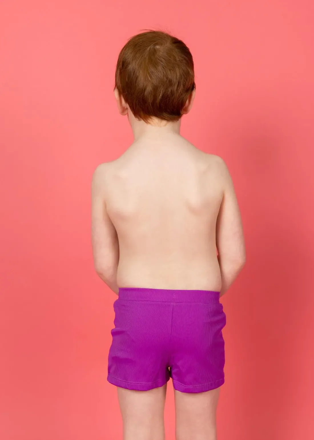 Kortni Jeane Ribbed Purple | Mini Euro Shorts RibbedPurple Outlet