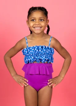 Kortni Jeane Ribbed Purple | Mini Peplum Bottoms RibbedPurple Discount