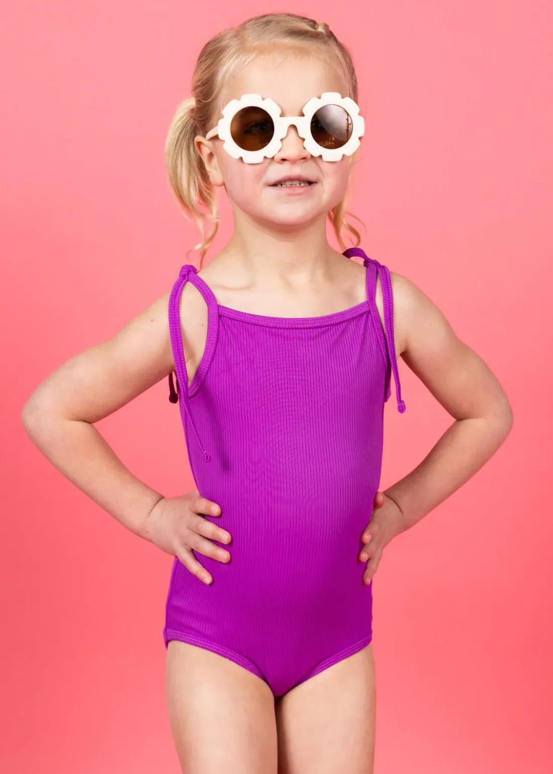 Kortni Jeane Ribbed Purple | Mini Simply One-Piece RibbedPurple Clearance