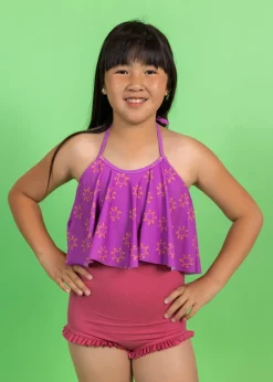 Kortni Jeane Ribbed Roseate | Youth All Ruffled Up Bottoms RibbedRoseate Hot